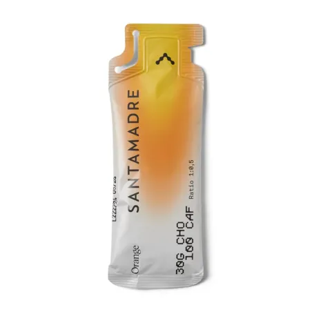Gel Energético com Cafeína Santa Madre 30CHO 100CAF - Laranja