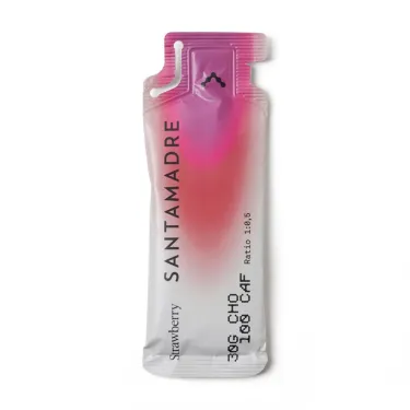 Koffeinhaltiges Energie-Gel Santa Madre 30CHO 100CAF - Erdbeere
