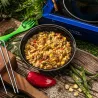 Hähnchen, gebratener Reis mit Gemüse - Doppelte Portion