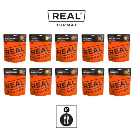 Selección - 10 comidas liofilizadas - Real Turmat