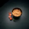 Maiale sfilacciato e riso