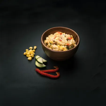 Stoofpot van courgette en maïs