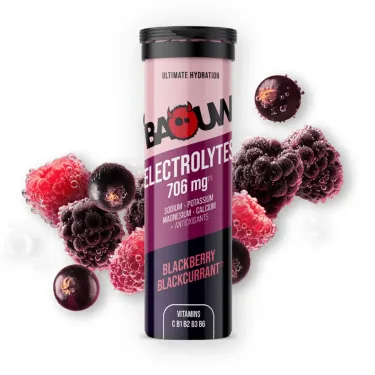 Tube de pastilles électrolytes Baouw - Mûre, cassis