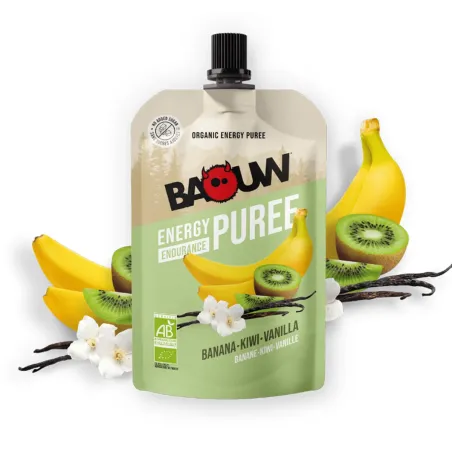 Composta energetica bio Baouw - Banana, kiwi, vaniglia