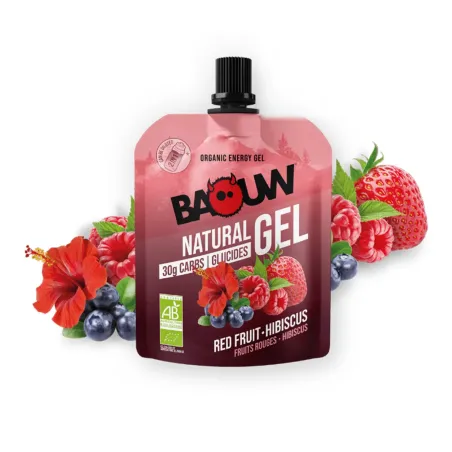 Gel energetico bio Baouw - Frutti rossi, ibisco