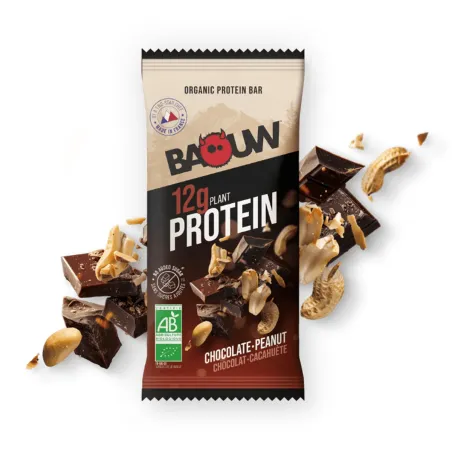 Barretta proteica bio Baouw - Cioccolato e Arachidi
