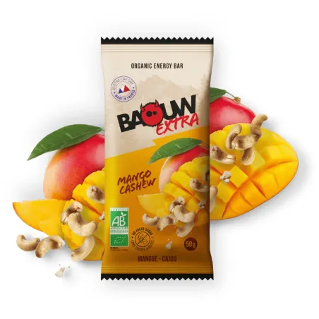 Barretta energetica bio Baouw Extra - Mango, anacardi