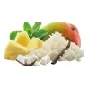 Rice pudding with tropical fruit