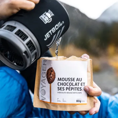 Mousse au chocolat et ses pépites