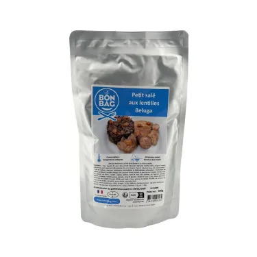 Petit salé com lentilhas Beluga