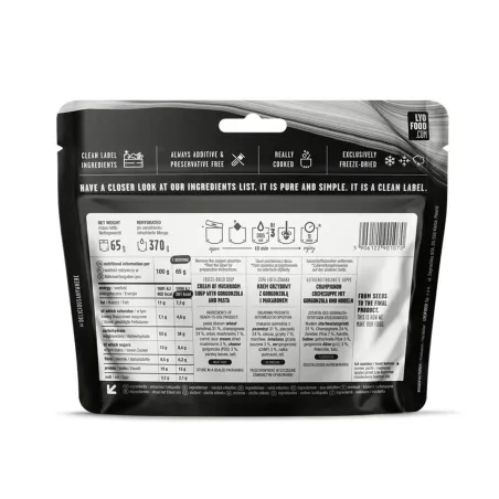 Creamy Mushroom Soup with Gorgonzola and Pasta