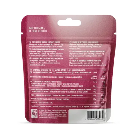 Organic beetroot powder