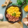 Oeufs brouillés au jambon et fromage - Grand format