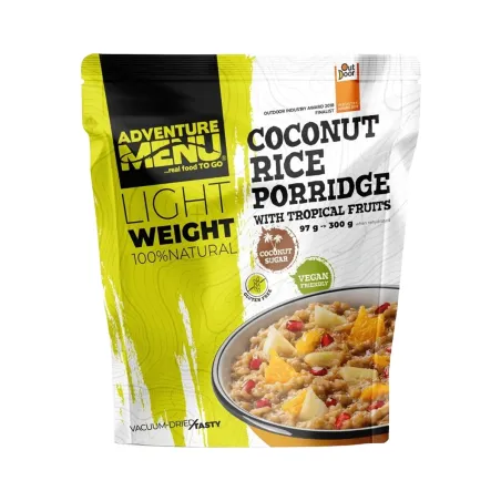 Porridge de riz à la noix de coco et aux fruits tropicaux