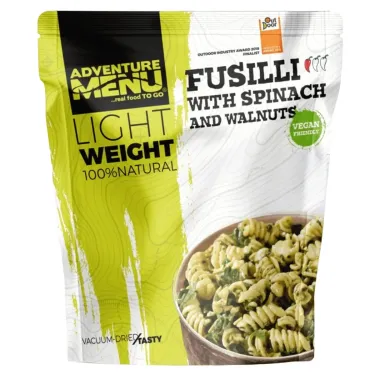 Fusilli met spinazie en walnoten - Groot formaat