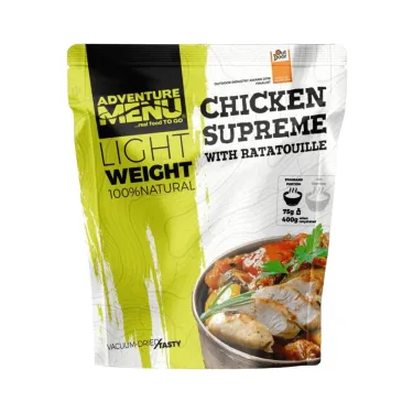 Supremo de frango com ratatouille