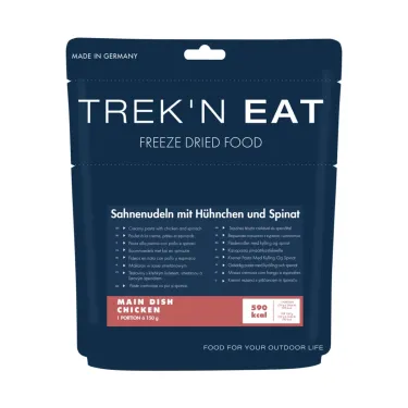 Gräddig pasta med kyckling och spenat