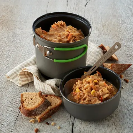 Kartoffelpfanne mit Zwiebeln