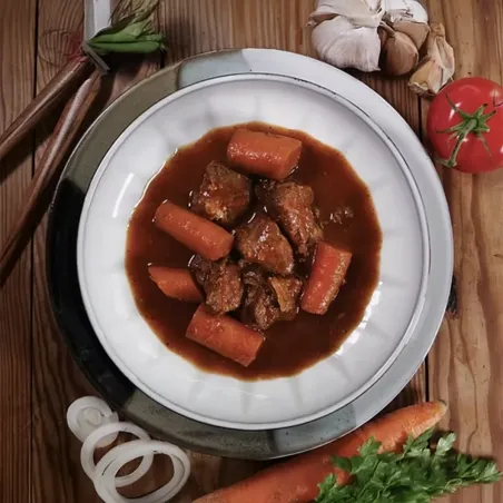 Rindfleisch mit Karotten