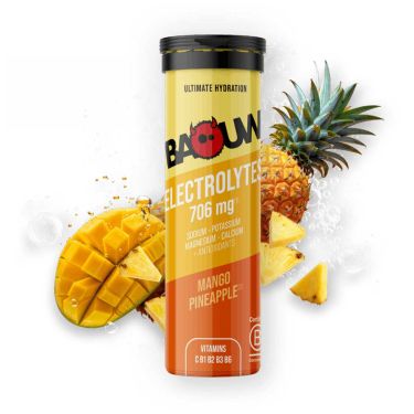 Tube met elektrolyttabletten Baouw - Mango, ananas