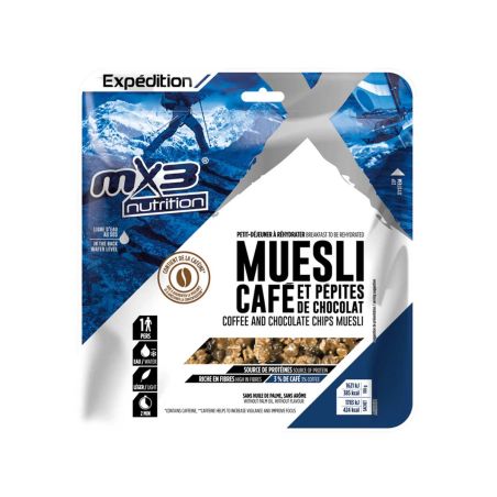 Müsli mit Kaffee und Schokoladenstückchen