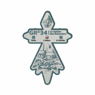 Écusson GR®34 Le Sentier des Douaniers - Bretagne