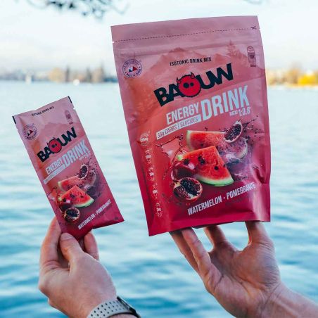 Baouw energiajuoma - Vesimeloni, granaattiomena - 585 g
