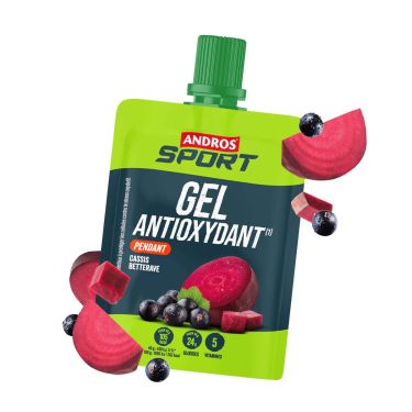 Andros Sport energiageeli - Antioksidantti - Mustaherukka, Punajuuri