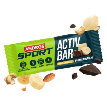 Barrita energética Andros Sport - Plátano, chocolate