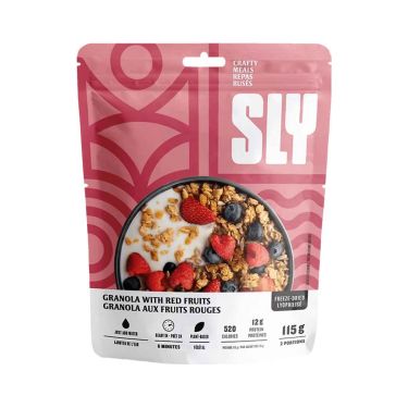 Granola med røde bær