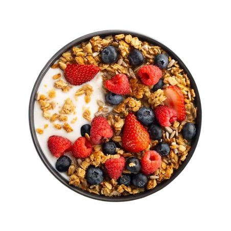 Granola com frutos vermelhos