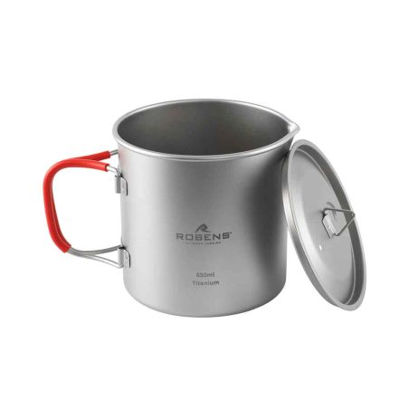 Popote en titane Robens Forge Solo Pot UL - 0,65 L