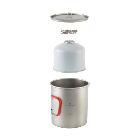 Popote en titane Robens Forge Duo Pot UL - 1,3 L