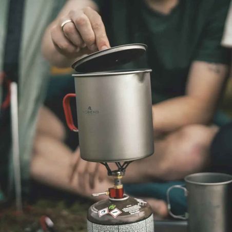 Popote en titane Robens Forge Duo Pot UL - 1,3 L