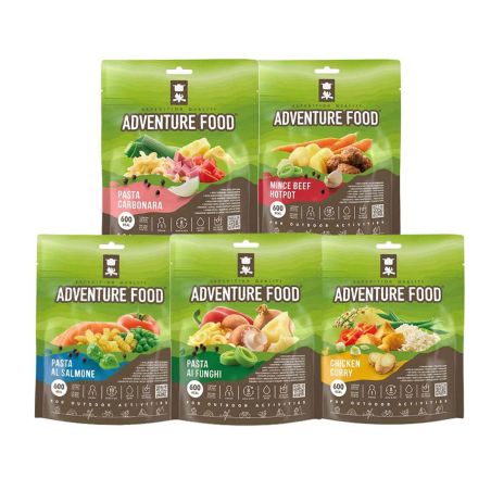 Urval - 5 frystorkade måltider - Adventure Food