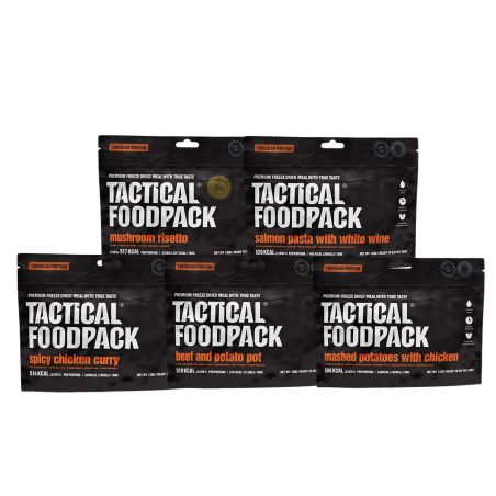 Sélection - 5 repas lyophilisés - Tactical FoodPack
