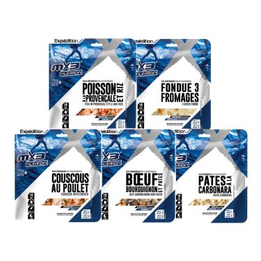 Selection - 5 freeze dried food - MX3