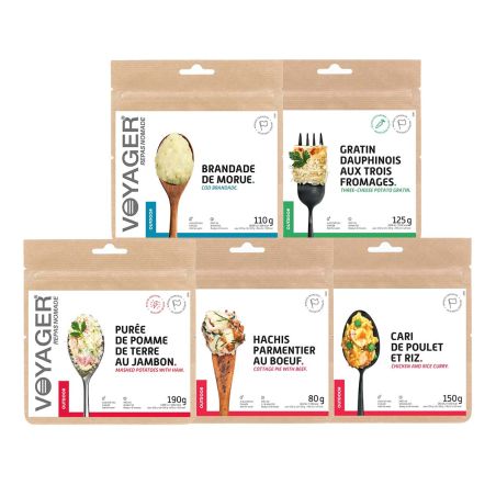 Selection - 5 freeze dried food - Voyager