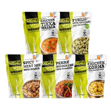 Selection - 5 freeze dried food - Adventure Menu