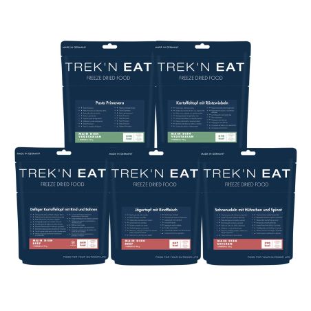 Selection - 5 freeze dried food - Trek'n Eat