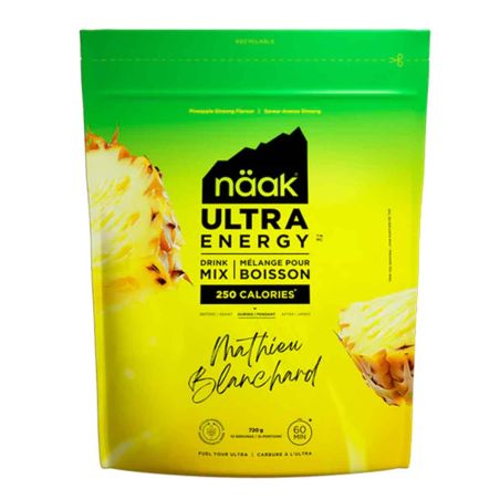 Næringsdrik Näak Ultra Energy x Mathieu Blanchard - Ananas, Ingefær - 720 g