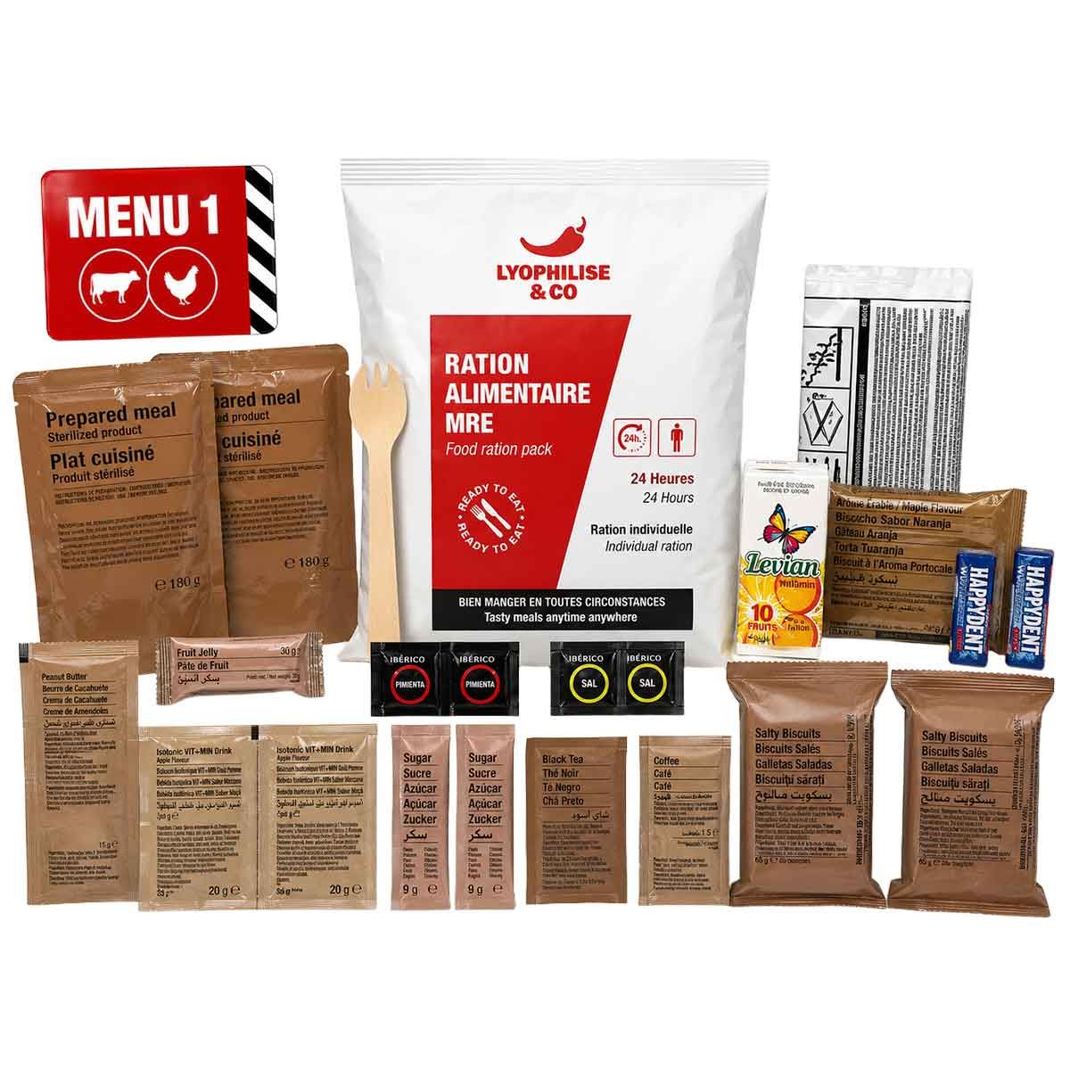 Meat Ration Military Rations | Food Autonomy | 24h