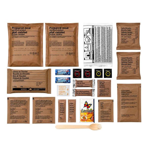 Mre Ration Cost Ration MRE autochauffante 24H - Menu 3 - Végétarien