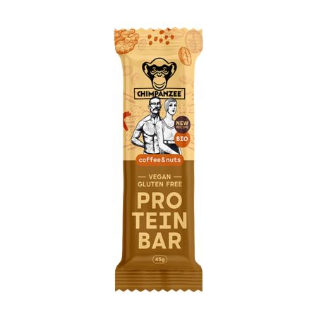 Barra proteica biológica Chimpanzee - Café, nozes