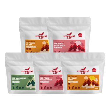 Auswahl – 5 trekking nahrung – Lyophilise & Co