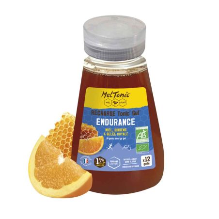 Øko-pakke 12 bio-gels - Meltonic Endurance - Honning, ginseng