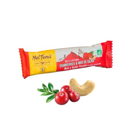Barretta ai cereali bio Meltonic - Cranberries, nocciole tostate