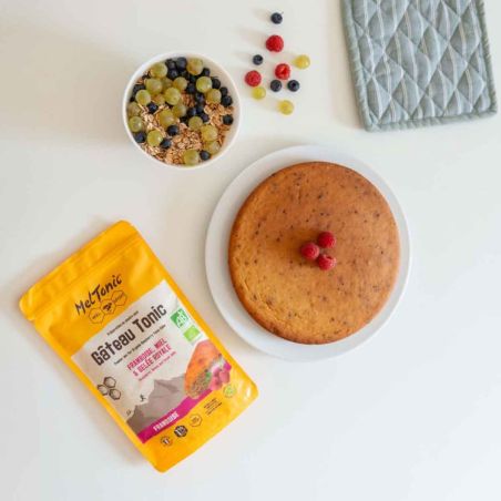 Torta energetica bio Meltonic - Lampone e miele