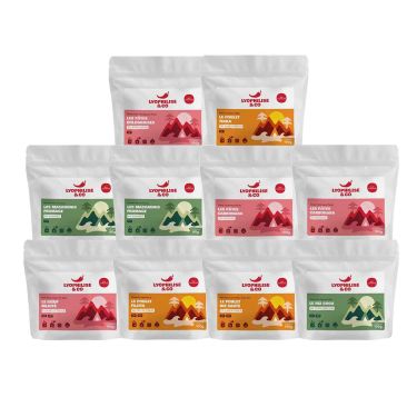 Wybór - 10 liofilizowanych posiłków - Lyophilise & Co