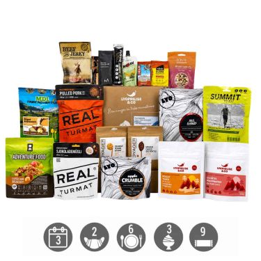 Wander-Pack – 3 Tage – Gefriergetrocknet und Snacks